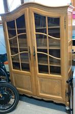 Licht eiken vitriene kast, Huis en Inrichting, Kasten | Vitrinekasten, Ophalen, Gebruikt
