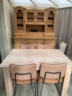 Tafel in steigerhout, Huis en Inrichting, Ophalen, 100 tot 150 cm, 50 tot 100 cm, Vier personen