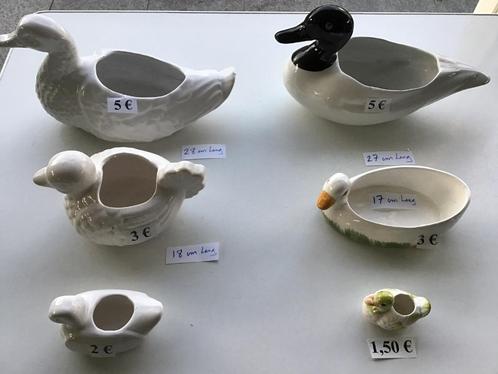6 eenden beelden voor kleine plantjes of andere dingen, Tuin en Terras, Bloempotten, Zo goed als nieuw, Ophalen of Verzenden