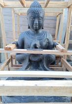 Bouddha assis avec une main en pierre, Jardin & Terrasse, Statues de jardin, Bouddha, Pierre, Enlèvement, Neuf