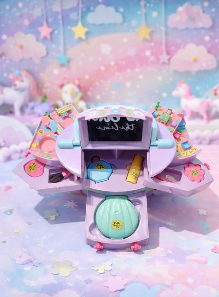 Maison de jeu coulissante Pretty Me Polly Pocket, Collections, Jouets miniatures, Utilisé, Enlèvement ou Envoi