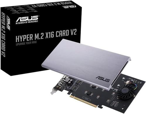 ASUS HYPER M.2 X16 GEN 4 CARD - Adaptateur d'interface - M.2, Computers en Software, Harde schijven, Nieuw, Desktop, Intern, SSD