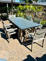 Tuinset Teak 6x stoel + tafel, Tuin en Terras, Tuinsets en Loungesets, Ophalen, Zo goed als nieuw, Stoel, Tuinset