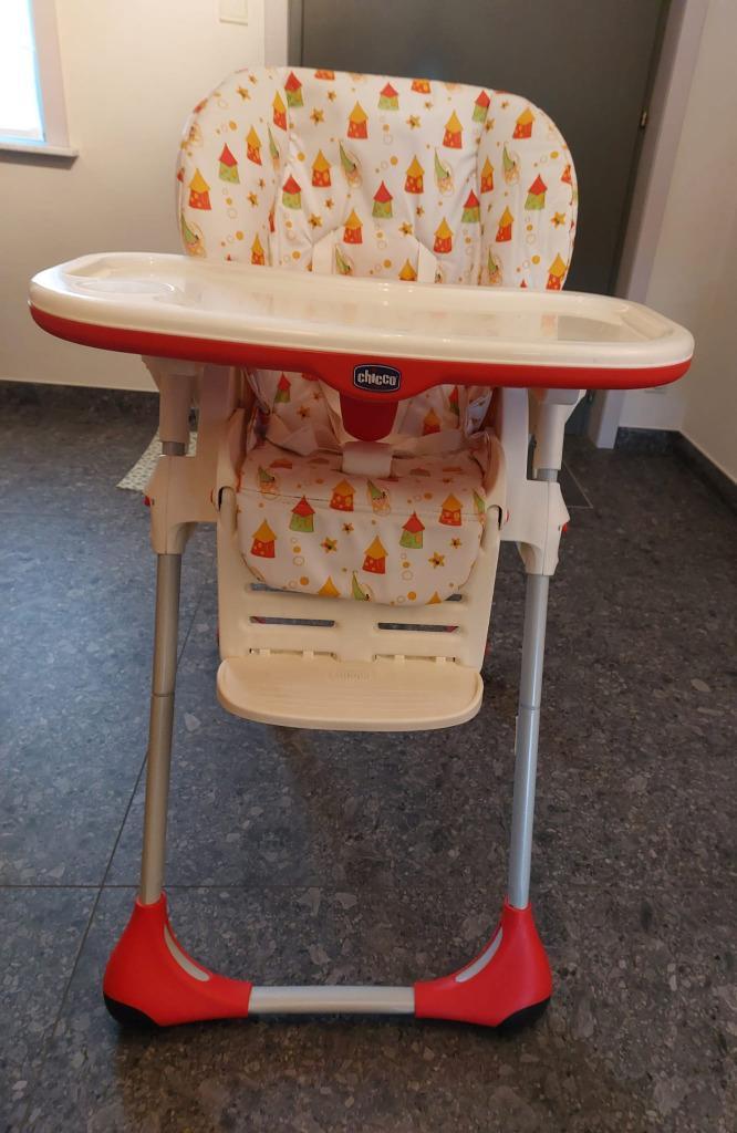 eetstoel, Kinderen en Baby's, Kinderstoelen, Zo goed als nieuw, Aanschuifbaar, Afneembaar eetblad, Gordel(s), Ophalen