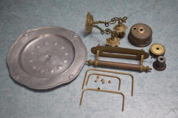 oud ijzer metaal tin brons koper 2.626 kg rommelmarkt beschikbaar voor biedingen