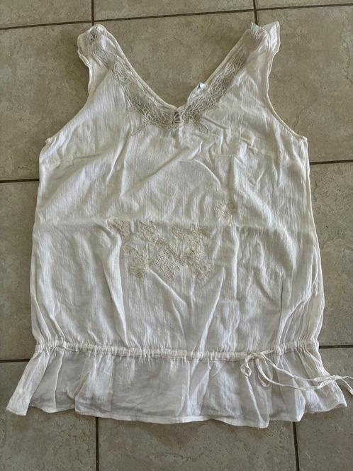 Top en V femme sans manche Promod 38/40 (?), Kleding | Dames, Topjes, Gedragen, Maat 38/40 (M), Wit, Zonder mouw, Ophalen