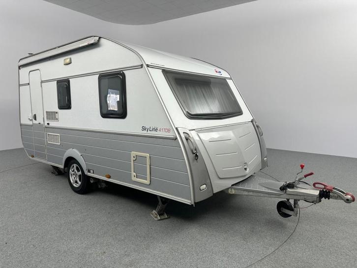 Kip Skyline 41 TDB Special Mover voortent INCL. STALLING, Caravans en Kamperen, Caravans, tot en met 4, Overige, Kip, Lengtebed