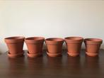 Terracotta bloempotjes in goede staat, Tuin en Terras, Bloempotten, Ophalen, Gebruikt, Terracotta
