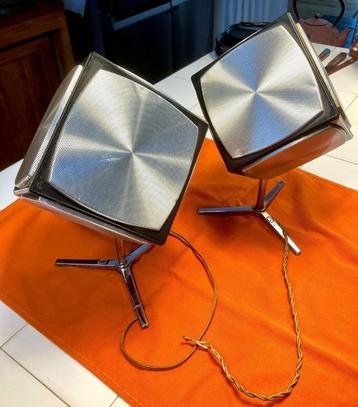 2 Grundig Audiorama Hi-Fi Cube 700 Sattelit Boxen '70  beschikbaar voor biedingen