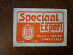 Speciaal exportlabel Br Isebaert Zwevezele, Verzenden, Zo goed als nieuw, Overige typen, Overige merken