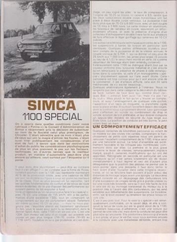 Simca 1100 Speciale verzamelwagen beschikbaar voor biedingen