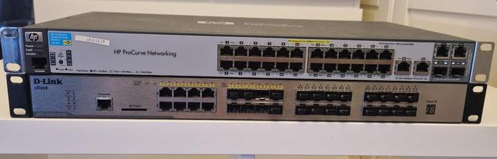HP & Dlink switch te koop, Computers en Software, Netwerk switches, Gebruikt, Ophalen