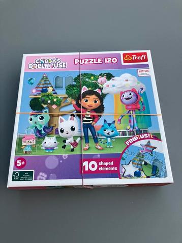 Gabby’s Dolhouse puzzel 120 stukken met speciale vormen beschikbaar voor biedingen