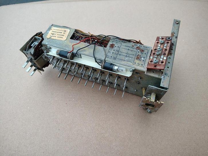 Toetsenbord Wurlitzer Wallbox/ 5220 (1964/1972) jukebox, Verzamelen, Automaten | Jukeboxen, Wurlitzer, Verzenden