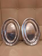 2x verzilverde plateau, Antiek en Kunst, Ophalen of Verzenden