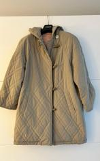Beige houtje-touwtje jas met kap, Beige, Ophalen of Verzenden, Zo goed als nieuw, Maat 46/48 (XL) of groter