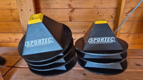 Sportec voet (7 stuks) voor sportpalen extra zwaar, Sport en Fitness, Voetbal, Gebruikt, Ophalen