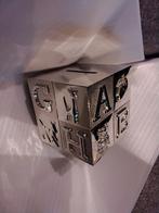 Tirelire Cube Block en métal argenté et laqué Zilverstad, Enlèvement ou Envoi, Neuf