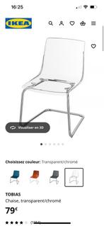 4 IKEA PLEXI-stoelen, Huis en Inrichting, Stoelen, Ophalen, Zo goed als nieuw