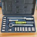 Coffret complet- Set de douilles et cliquets-20 pièces, Enlèvement, Comme neuf