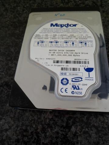 Disque dur Maxtor  20GB, 541DX 2MB Cache, 3.5Inch, 5400RPM, Maxtor, Enlèvement ou Envoi, HDD, Interne
