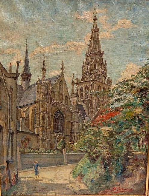 schilderij ALBERT SERVAES (1883-1966), Antiek en Kunst, Kunst | Schilderijen | Klassiek, Ophalen of Verzenden