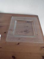Grote vierkante glasplaat (28 x 28 cm), Huis en Inrichting, Keuken | Servies, Verzenden, Bord(en), Overige stijlen, Glas