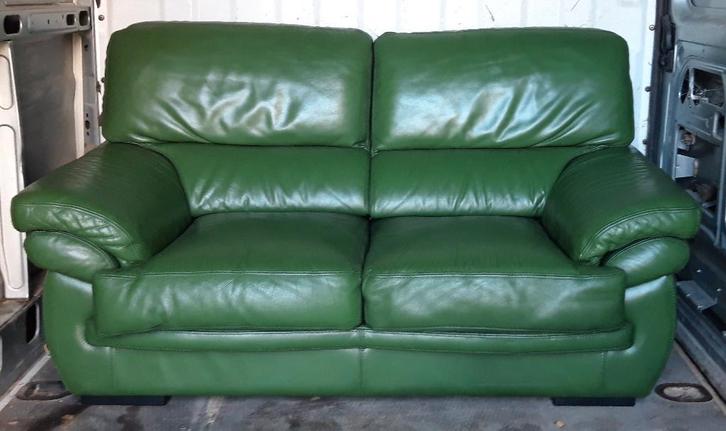 Lederen zetel gratis, Huis en Inrichting, Zetels | Zetels, Gebruikt, Tweepersoons, Leer, Ophalen