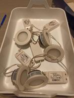 Led inbouwspots 5 stuks met trafo., Huis en Inrichting, Metaal of Aluminium, Ophalen of Verzenden, Zo goed als nieuw, Led