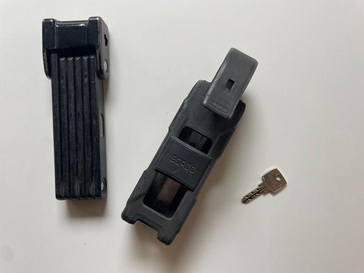Fietsslot Abus Bordo 6000, Fietsen en Brommers, Fietsaccessoires | Fietssloten, Gebruikt, Vouwslot, Ophalen