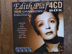 Edith Piaf box 4 cd's 100 Chansons Digitally Remastered, Ophalen of Verzenden, Zo goed als nieuw