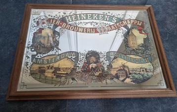 Barspiegel Heineken, Enlèvement ou Envoi, Rectangulaire, 50 à 100 cm, Moins de 100 cm