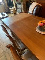 À vendre table et chaises, 100 à 150 cm, Cinq personnes ou plus, Enlèvement, Utilisé