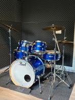 Pearl export + sabian bekkenset + kruk, Muziek en Instrumenten, Drumstellen en Slagwerk, Ophalen, Zo goed als nieuw, Pearl