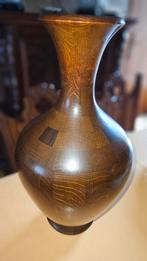 Vaas hout 50cm, Ophalen of Verzenden