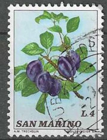 San Marino 1973 - Yvert 840 - Fruitsoorten - Pruim (ST) beschikbaar voor biedingen