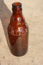 Brasserie Atlas Bruxelles Oude fles, Verzamelen, Biermerken, Ophalen of Verzenden