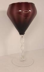 Grand Vase en forme de verre à vin - pâte de verre, Enlèvement ou Envoi