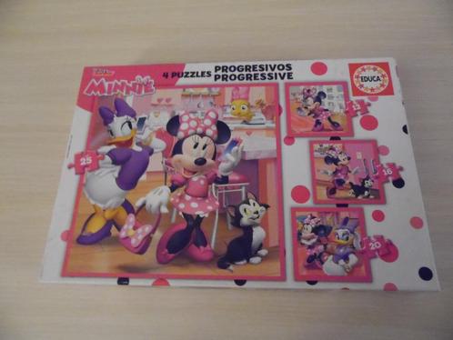 MINNIE DISNEY EDUCA PUZZEL 12,16,20, 25 STUKJES, Kinderen en Baby's, Speelgoed | Kinderpuzzels, Zo goed als nieuw, 2 tot 4 jaar