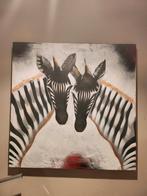 Schilderij van 2 zebra paarden, Ophalen, Schilderij