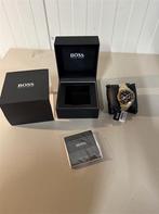 hugo boss 1513340 heren ikon staal goud blauw wijzerplaat ch, Bijoux, Sacs & Beauté, Bracelets, Enlèvement ou Envoi, Neuf, Bleu