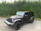 Jeep wrangler JK Unlimited 2.8 D Euro 6 B, Auto's, Zwart, Leder, 5 deurs, Particulier