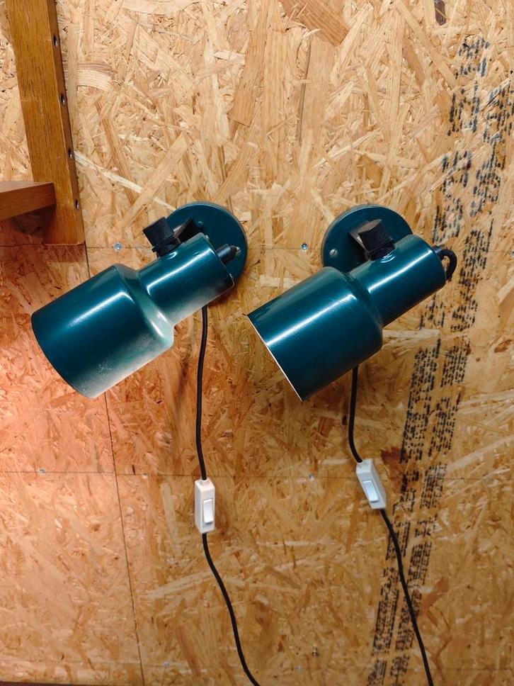 Vintage Philips Wandspots  Petrol Groen Jaren 70/80, Verzamelen, Retro, Ophalen of Verzenden