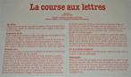 Jeux de table EDUCA "La courses aux lettres", Enlèvement ou Envoi, Comme neuf