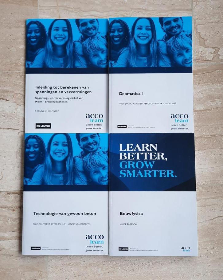 4 Boeken 2de Bachelor industriële wetenschappen Bouwkunde, Boeken, Schoolboeken, Zo goed als nieuw, Ophalen of Verzenden