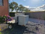 Aanhangwagen Motor + kist voor camper, Ophalen, Gebruikt