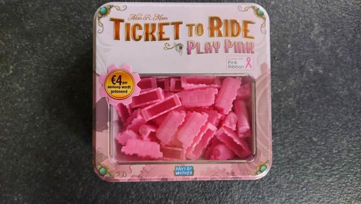 Ticket To Ride: Play Pink Add-on, Hobby en Vrije tijd, Gezelschapsspellen | Bordspellen, Nieuw, Ophalen of Verzenden