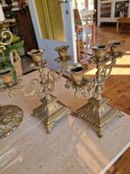 2 petits chandeliers en cuivre 24 cm 25€ (2 pièces), Enlèvement