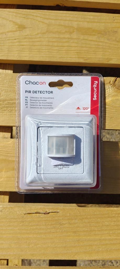 Nieuwe Chacon Inbouw Bewegingsmelder – Wit, Doe-het-zelf en Bouw, Elektriciteit en Kabels, Nieuw, Schakelaar, Ophalen