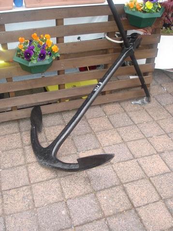 Boot Anker ,Antiek stok anker voor tuin ornement, decoratie beschikbaar voor biedingen
